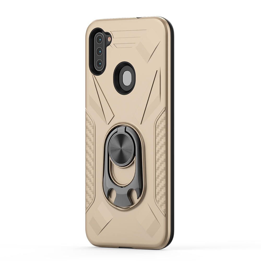 Phone Case with Ring Holder SAMSUNG GALAXY A11 In Gold