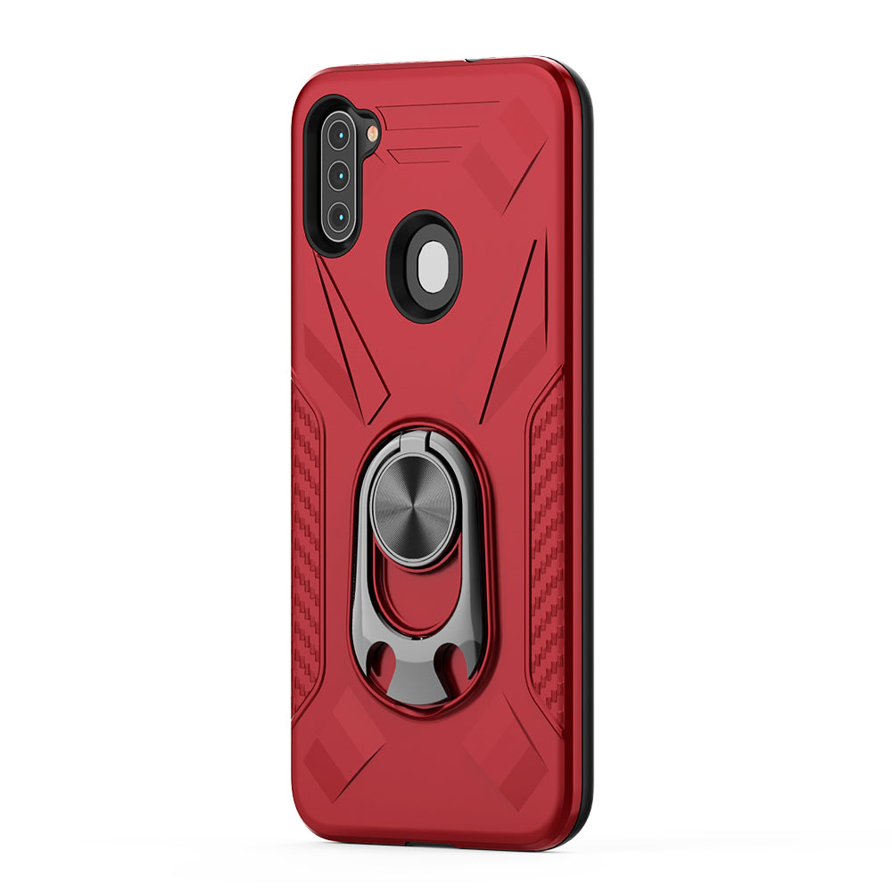 Phone Case with Ring Holder SAMSUNG GALAXY A11 In Red