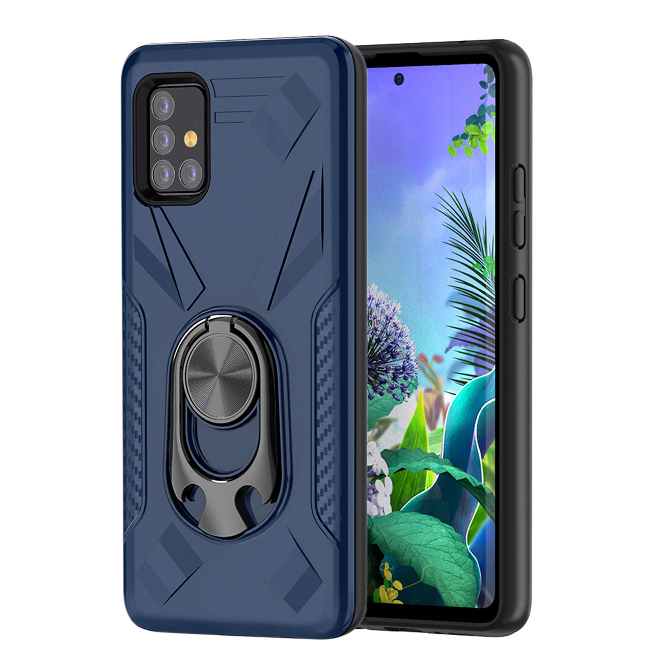 Phone Case with Ring Holder SAMSUNG GALAXY A51 5G In Blue