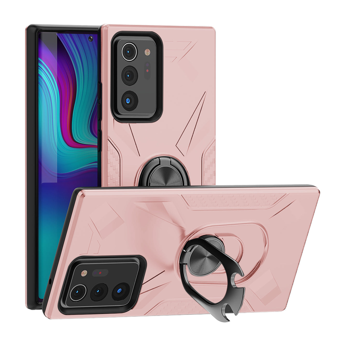 Phone Case with Ring Holder SAMSUNG GALAXY NOTE 20 ULTRA In Rose Gold