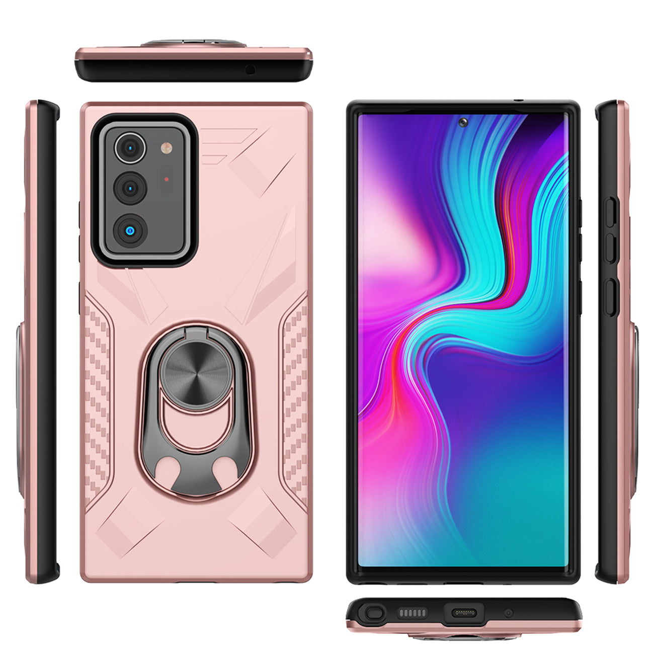 Phone Case with Ring Holder SAMSUNG GALAXY NOTE 20 ULTRA In Rose Gold