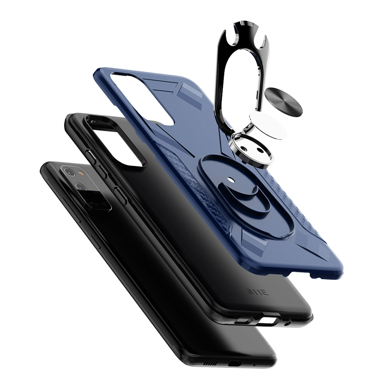 Phone Case with Ring Holder SAMSUNG GALAXY S20 In Blue