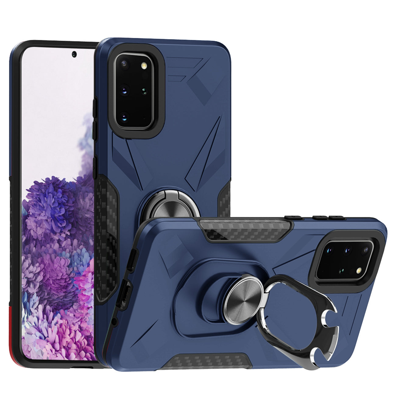 Phone Case with Ring Holder SAMSUNG GALAXY S20 PLUS In Blue
