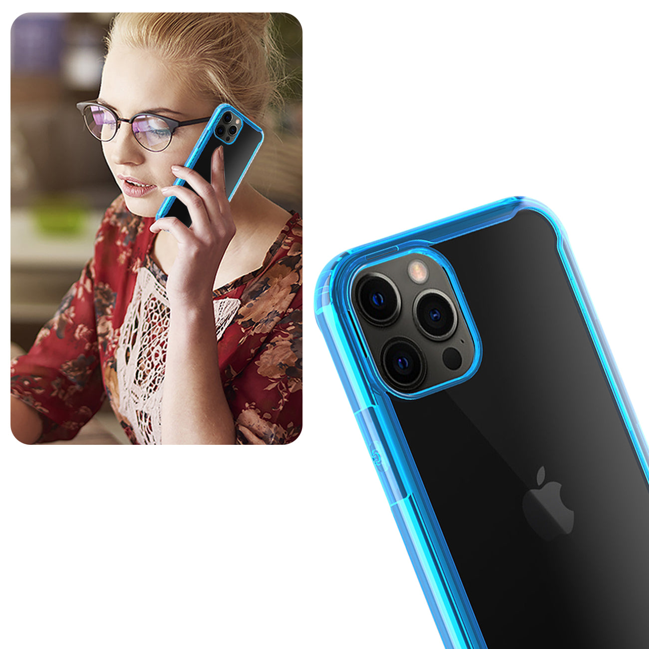 Case Bumper iPhone 12 Pro Max Blue Color