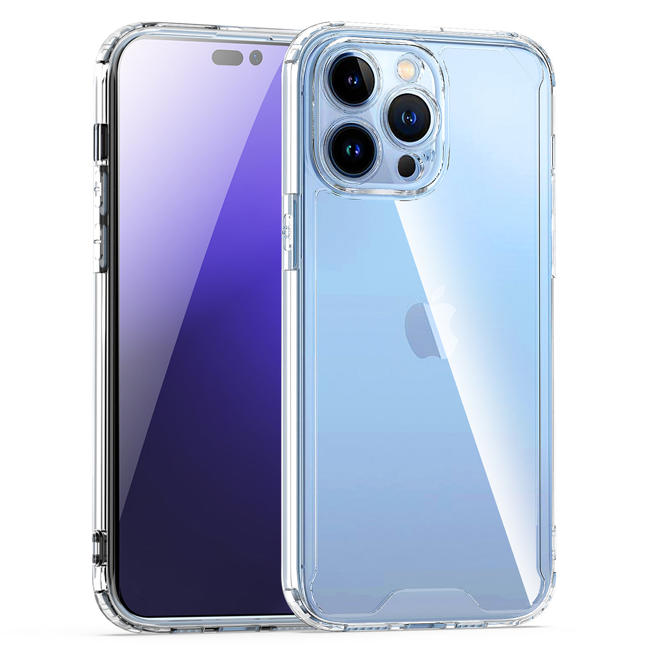 PRE-ORDER: High Quality 2X Clean PC and TPU Bumper Case In Clear For Apple iPhone 15 Pro
