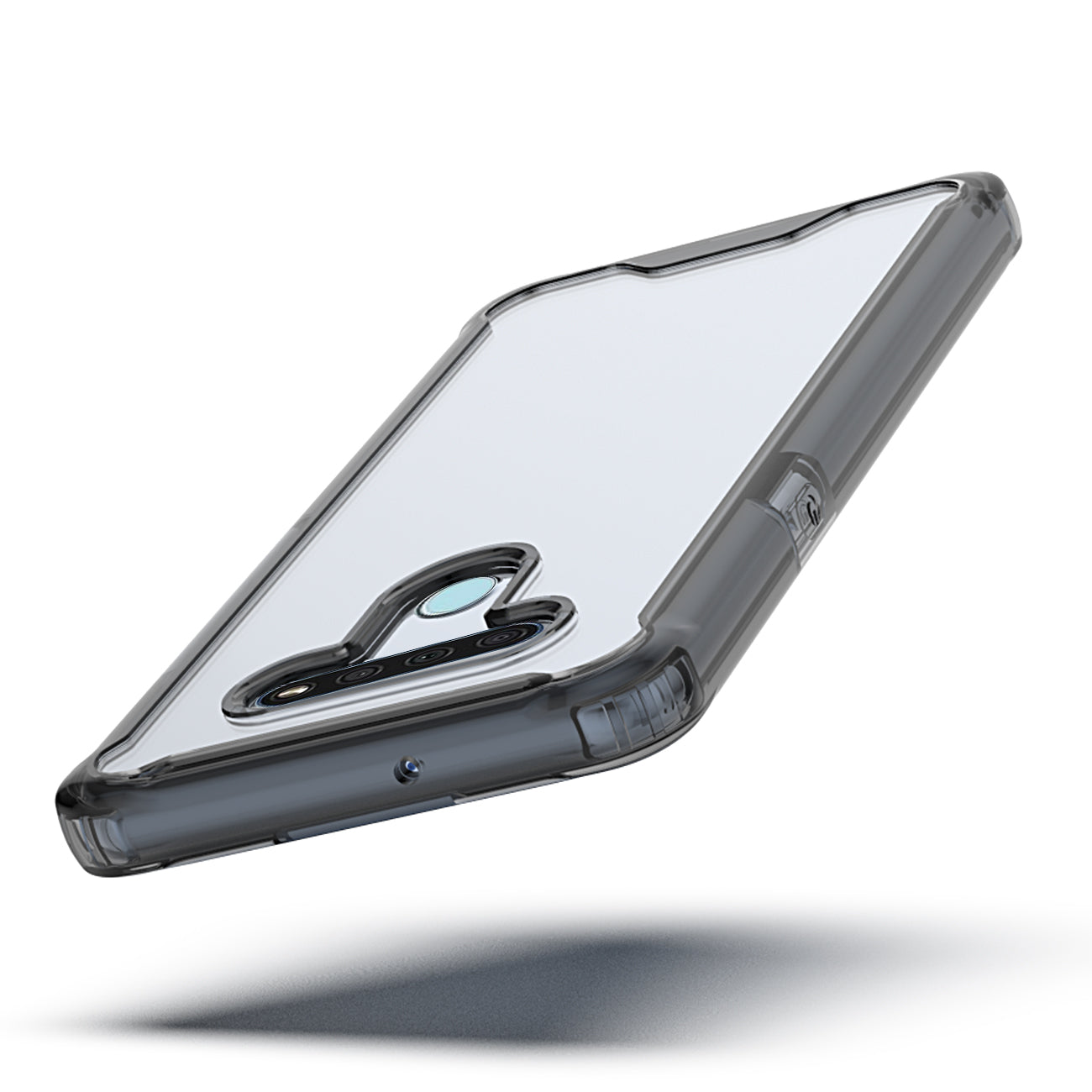 Case Bumper PC And TPU Clear High Quality LG K51 Black Color