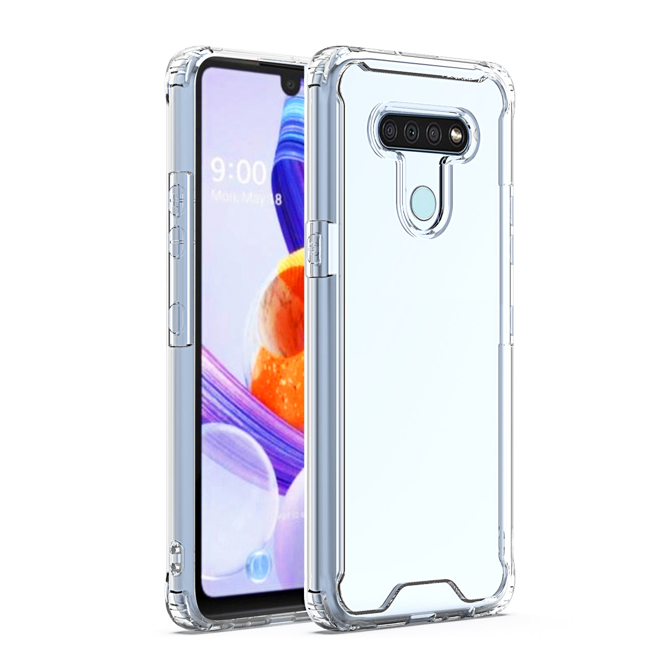 Case Bumper PC And TPU High Quality LG K51 Clear