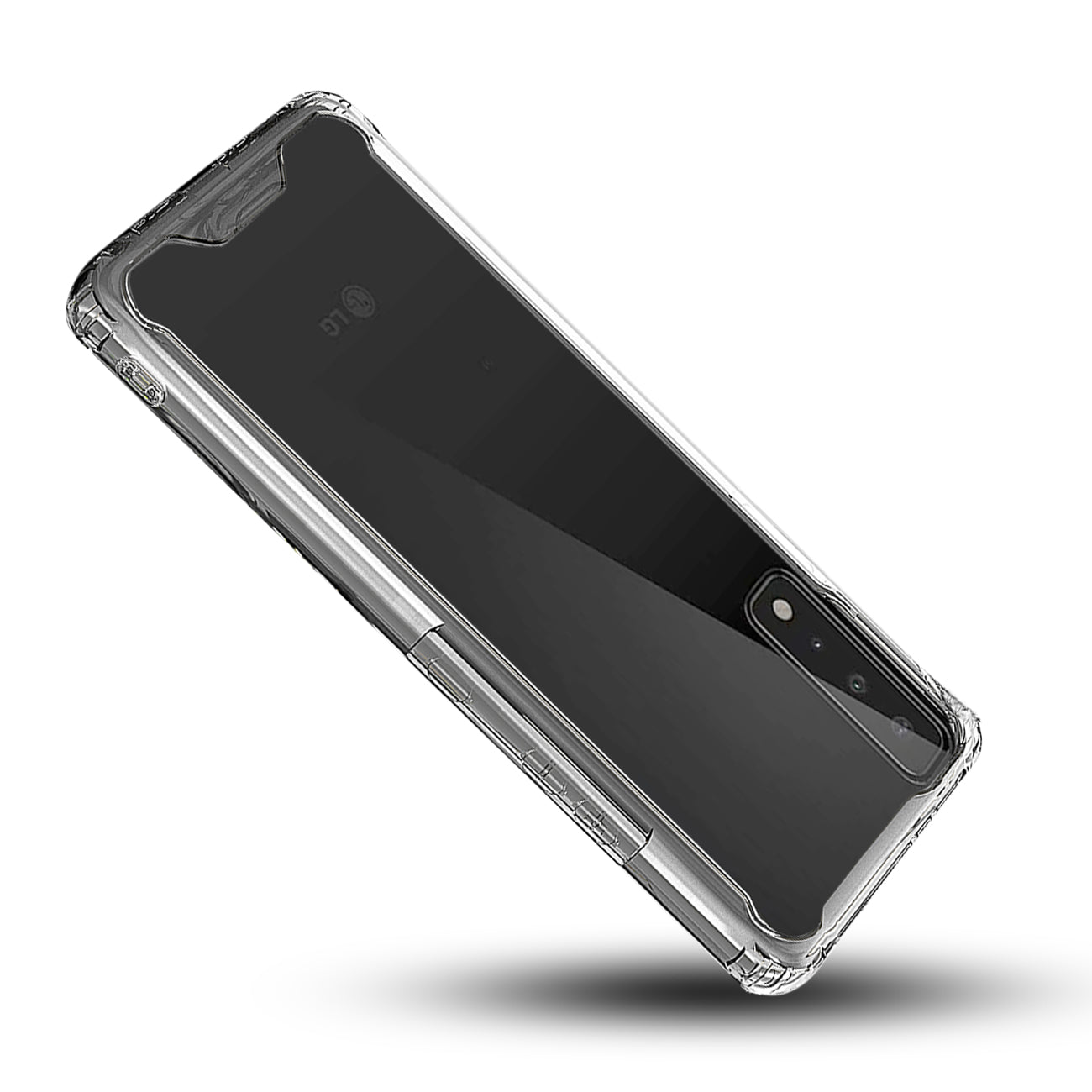 Case Bumper PC and TPU Clean High Quality 2X LG Stylo 7 4G Clear