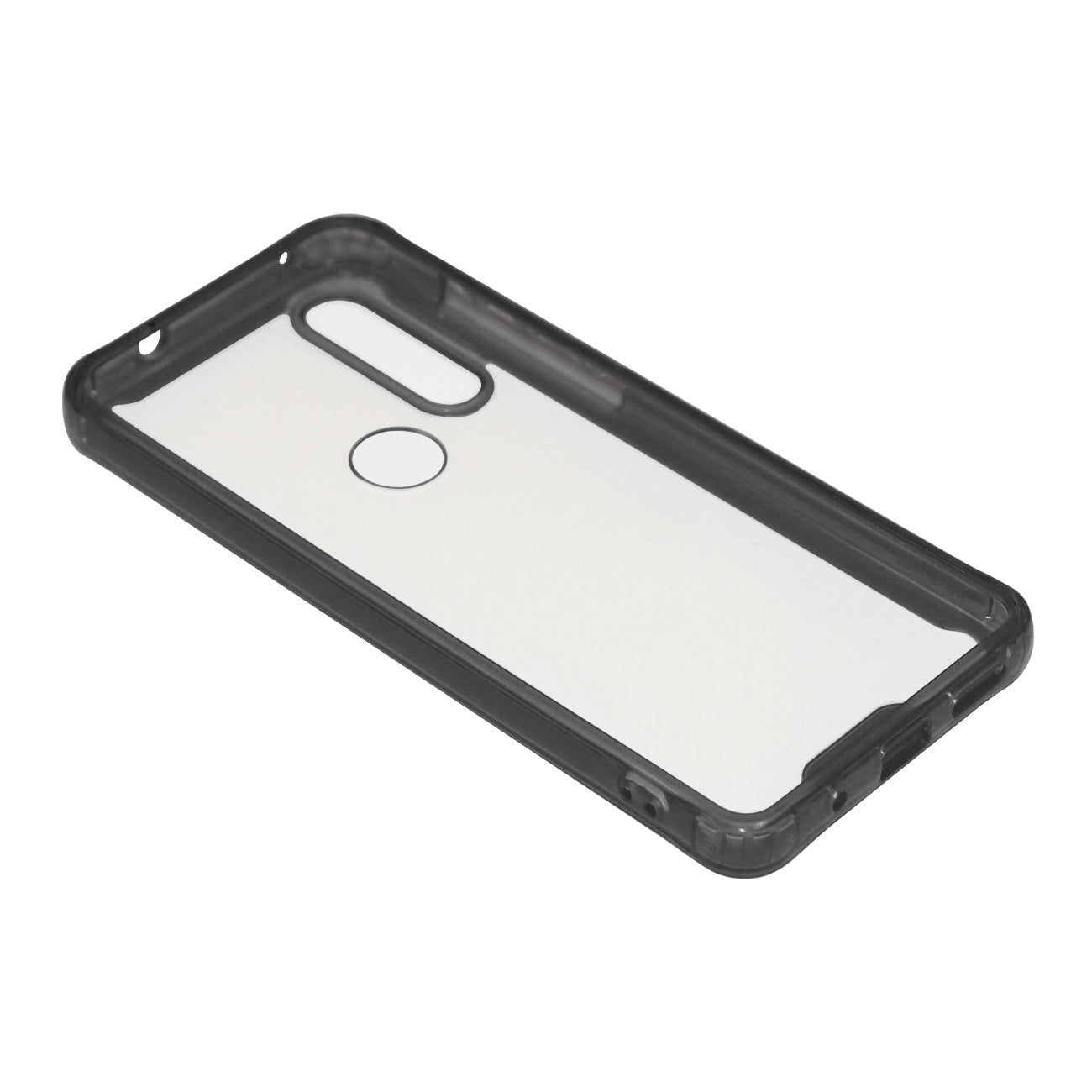Case Bumper TPU And PC High Quality Motorola G8 Clear Black Color