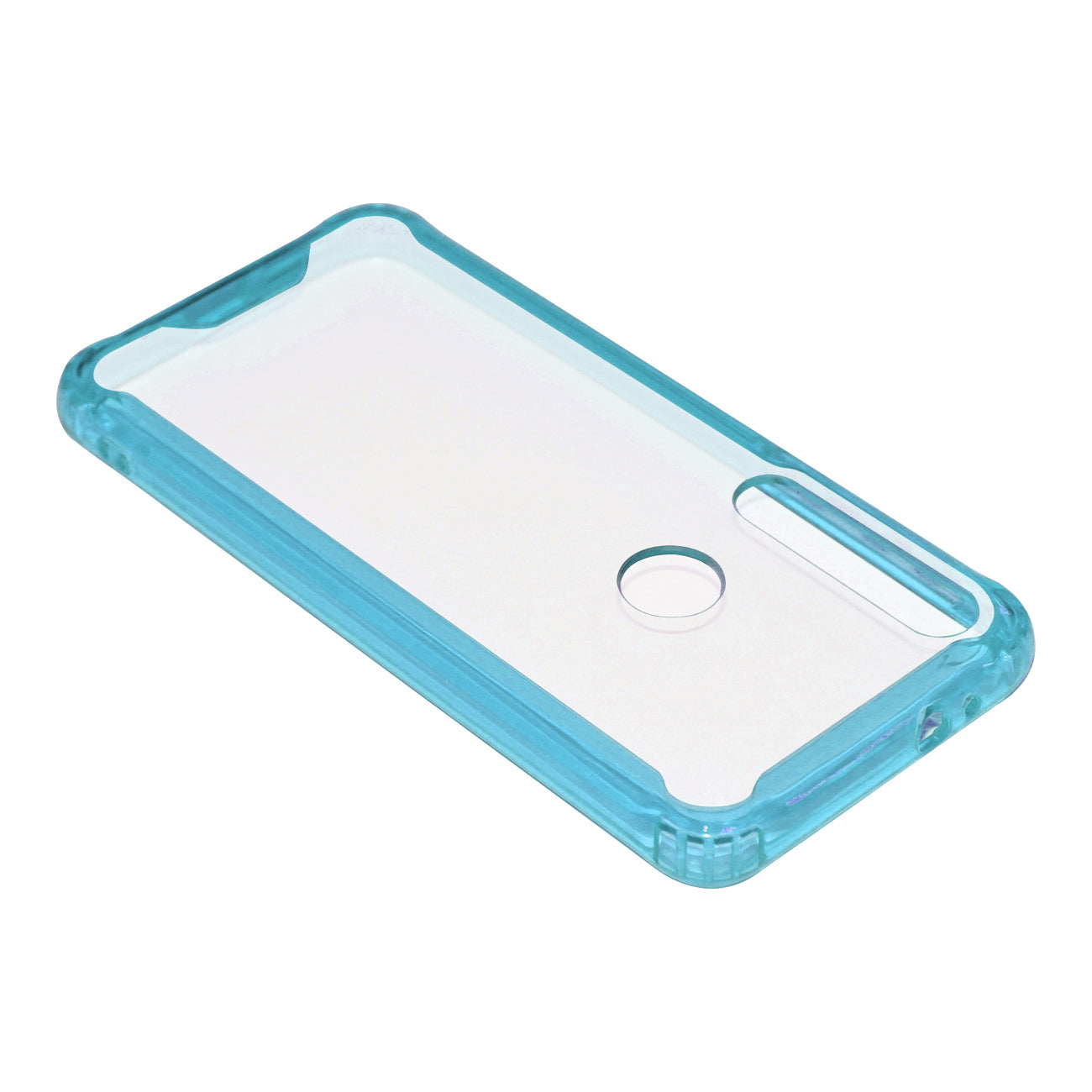 Case Bumper TPU And PC High Quality Motorola G8 Play Clear Blue Color