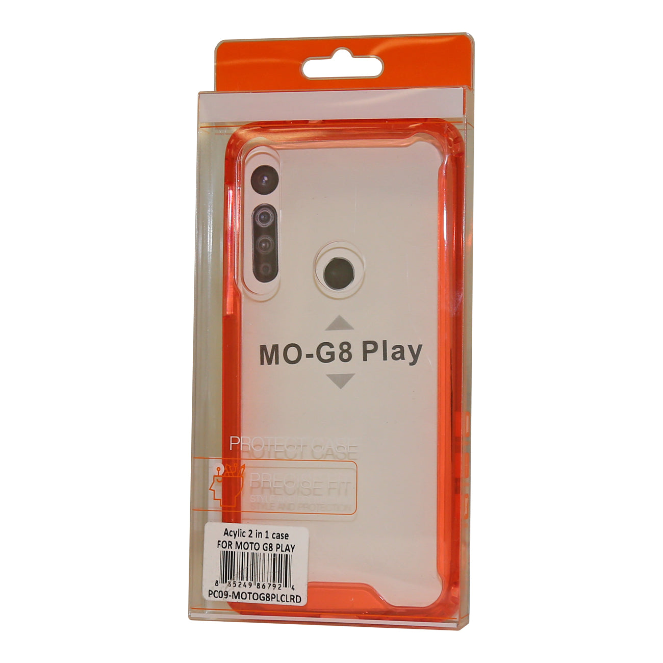 Case Bumper TPU And PC High Quality Motorola G8 Play Red Color