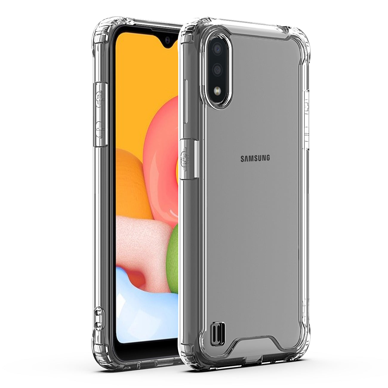 Bumper Case ForSAMSUNG GALAXY A01 In Clear