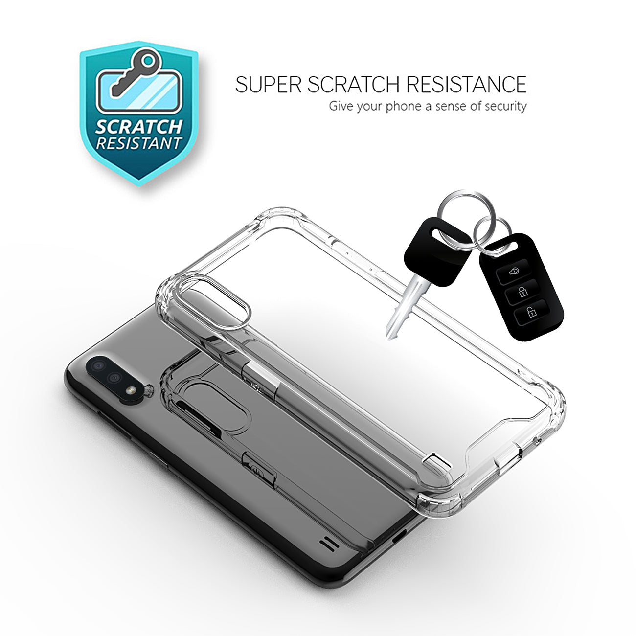 Bumper Case ForSAMSUNG GALAXY A01 In Clear
