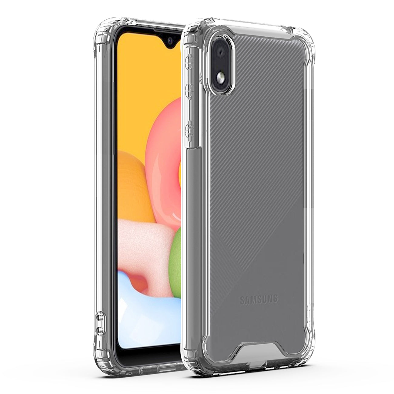 Case Bumper Samsung Galaxy A01 Core Black Color