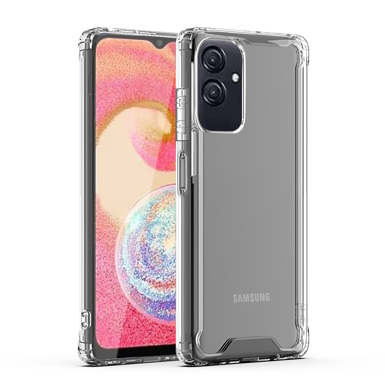 High Quality 2X Clean PC and TPU Bumper Case In Clear For Samsung Galaxy A04/A04E