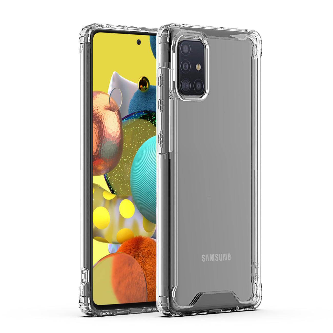 High quality TPU Bumper and Clarity PC Case ForSAMSUNG GALAXY A51 5G In Clear