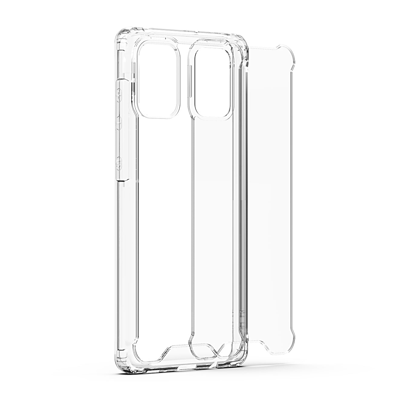 High quality TPU Bumper and Clarity PC Case ForSAMSUNG GALAXY A51 5G In Clear