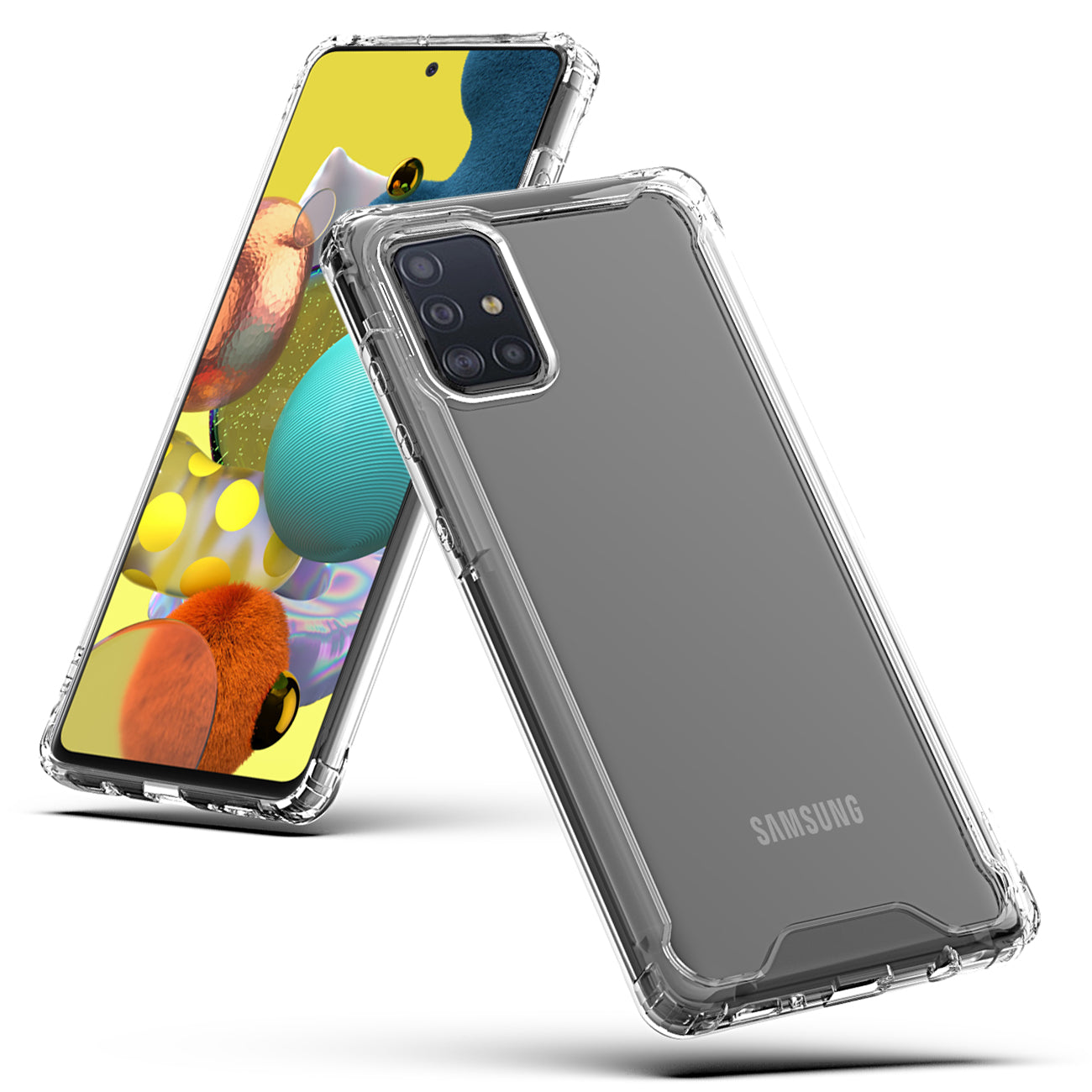High quality TPU Bumper and Clarity PC Case ForSAMSUNG GALAXY A51 5G In Clear