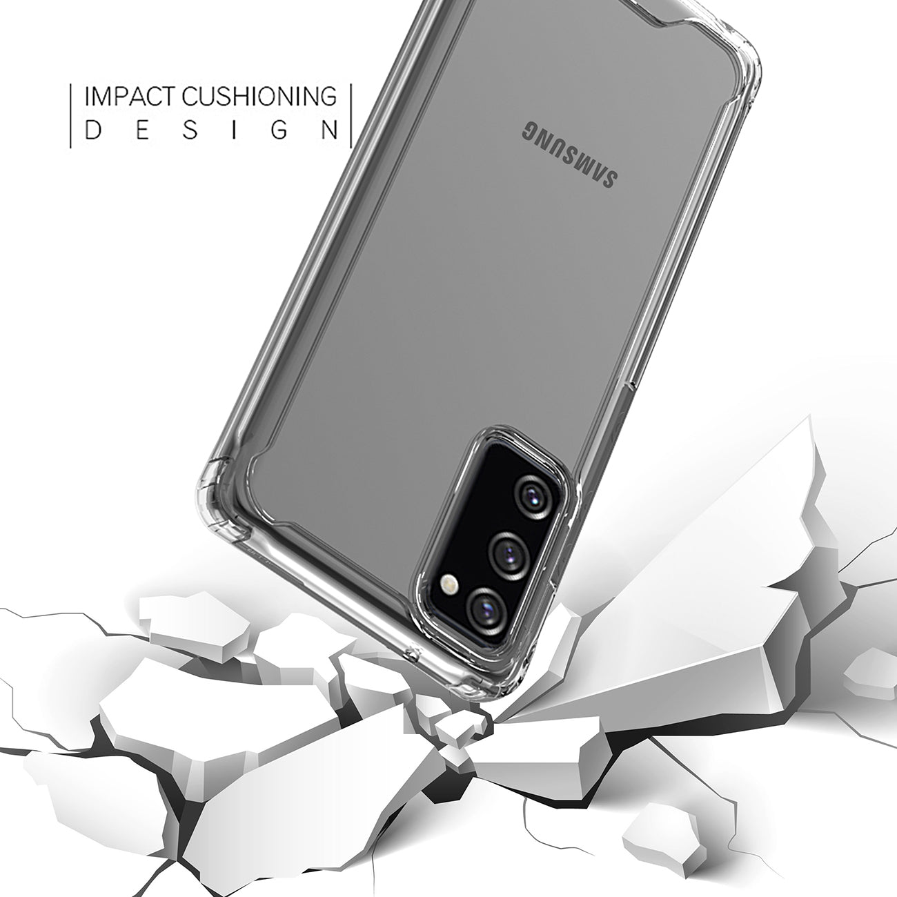 High quality TPU Bumper and Clarity PC Case ForSAMSUNG GALAXY S20 FAN EDITION In Clear