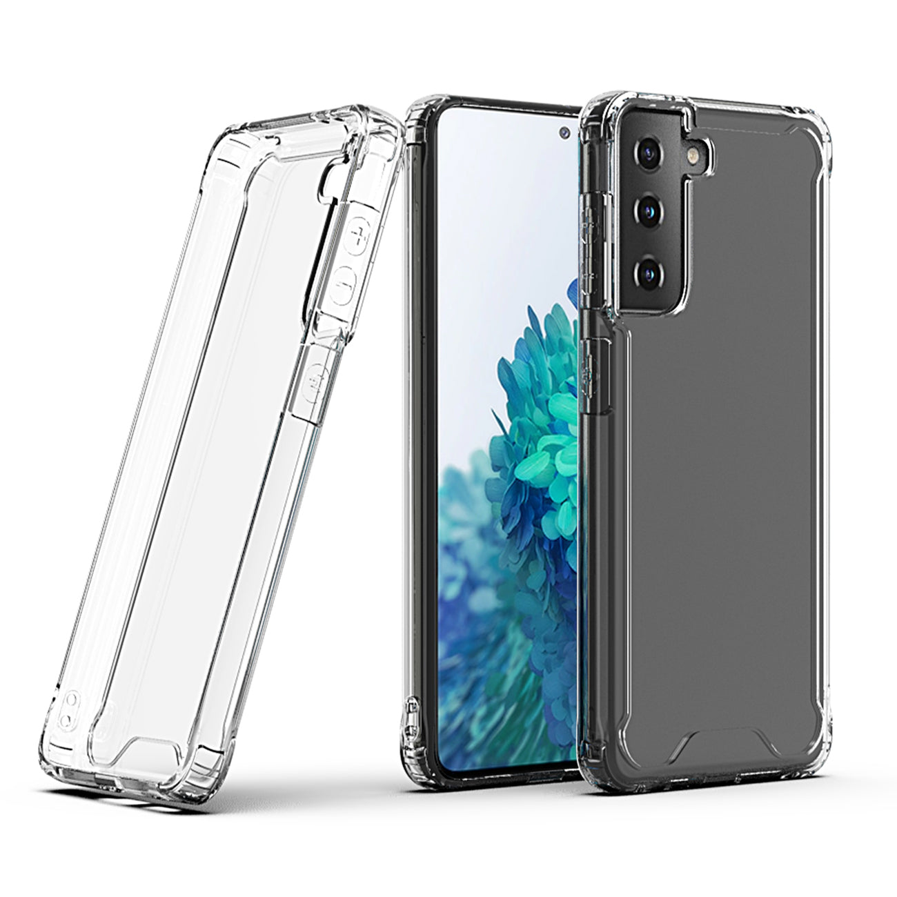 High quality TPU Bumper and Clarity PC Case ForSAMSUNG GALAXY S21/S30 PLUS In Clear