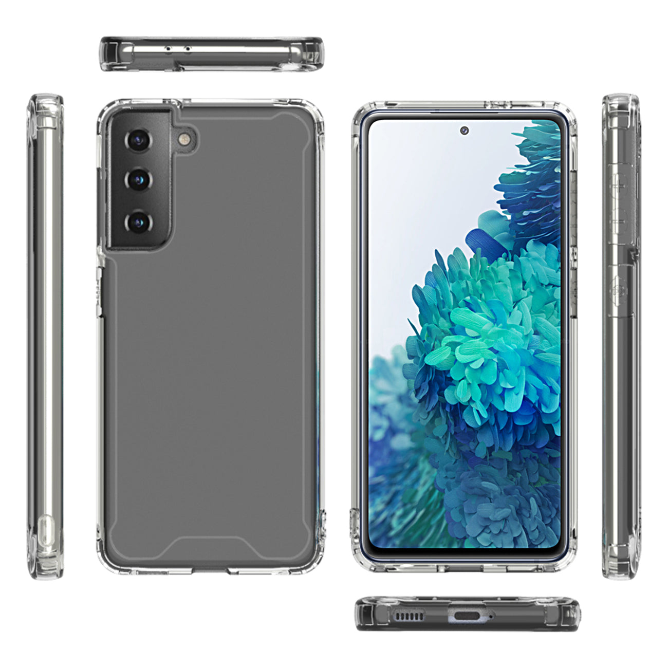 High quality TPU Bumper and Clarity PC Case ForSAMSUNG GALAXY S21/S30 PLUS In Clear