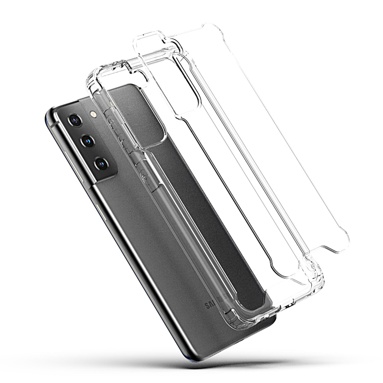 High quality TPU Bumper and Clarity PC Case ForSAMSUNG GALAXY S21/S30 PLUS In Clear