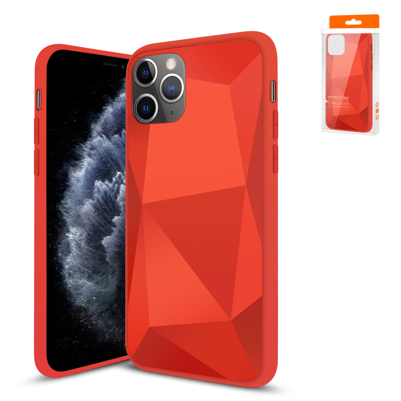 Cases Apple Diamond Apple iPhone 11 Pro Max Red Color