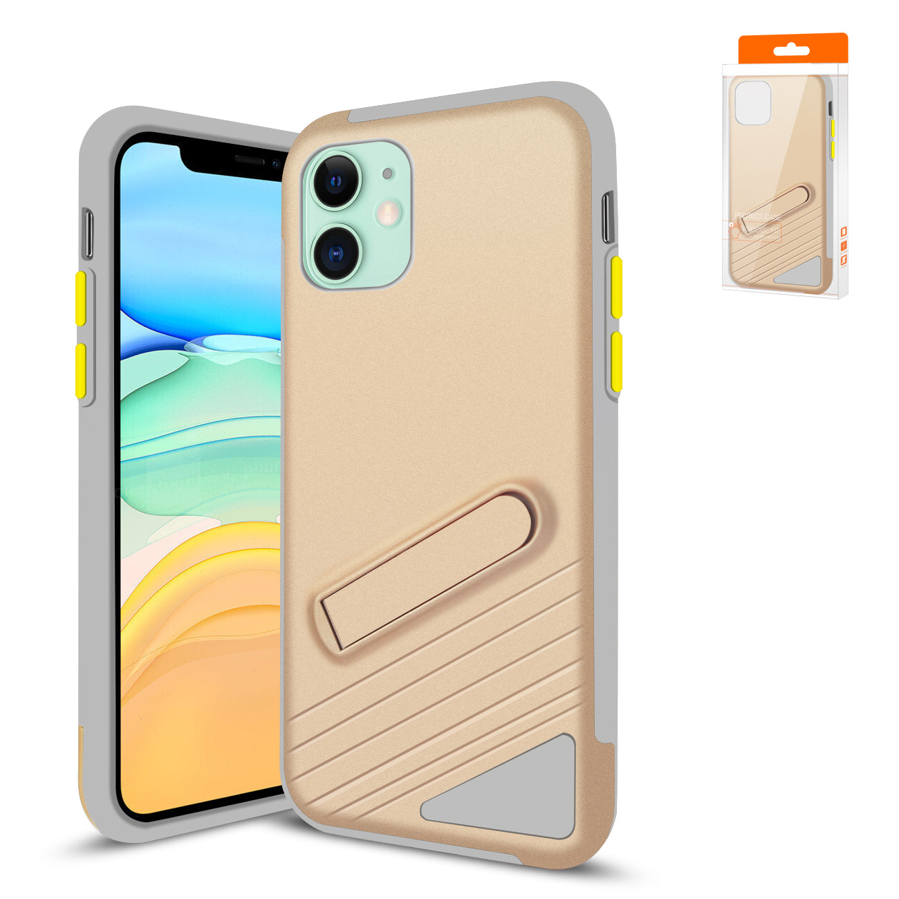 Cases Armor Apple iPhone 11 Gold Color