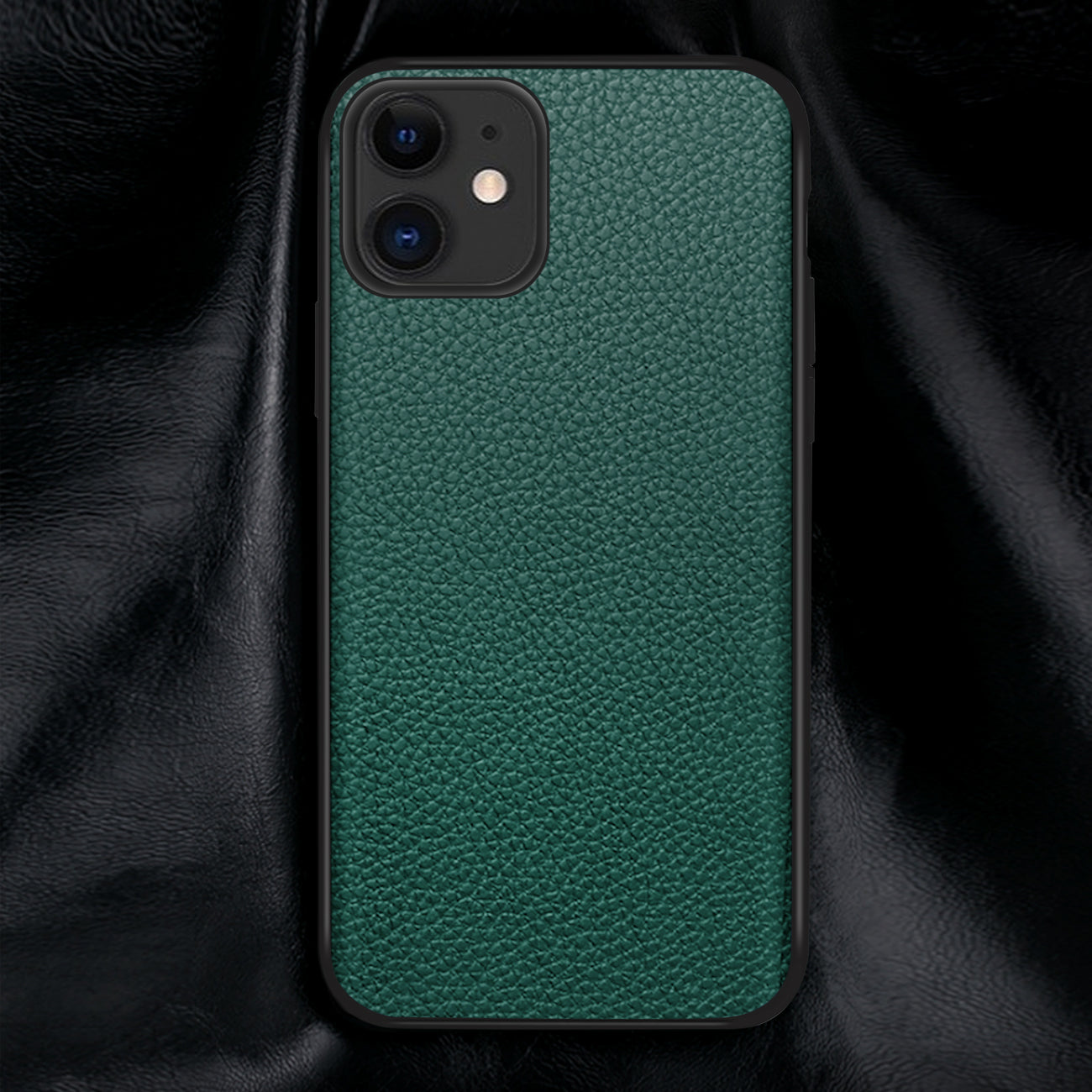 Reiko Premium PU Leather Outside and Flexible TPU Silicone Hybrid Slim Case for IPhone 11