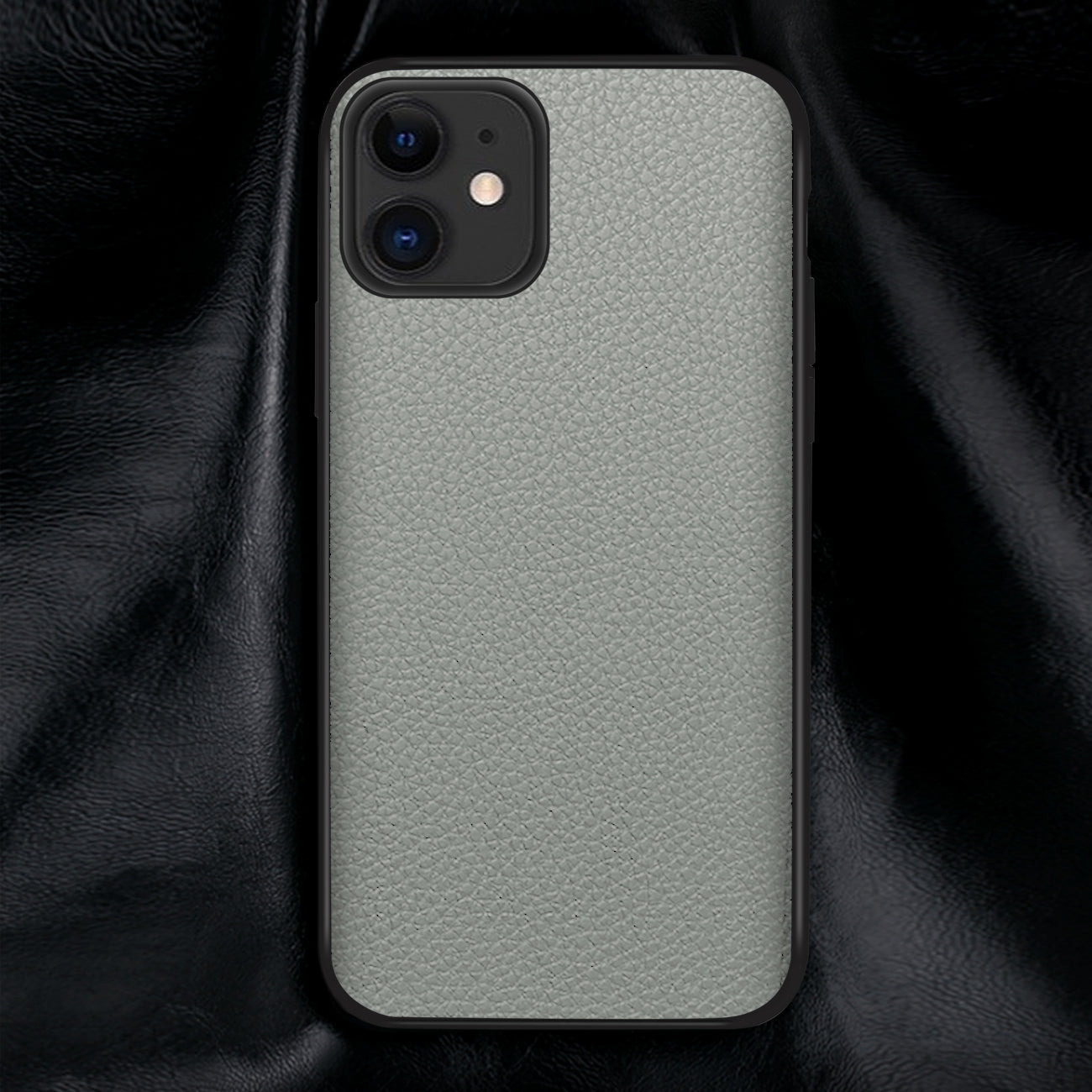 Reiko Premium PU Leather Outside and Flexible TPU Silicone Hybrid Slim Case for IPhone 11