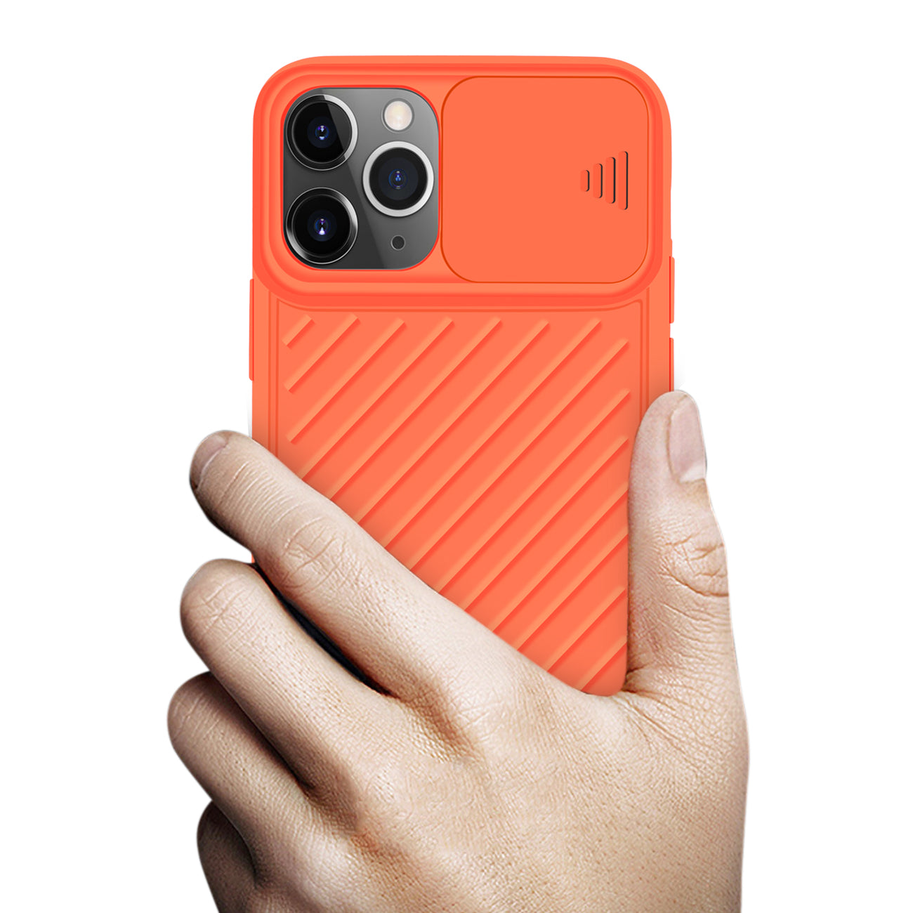 Camshield Series Case With Slide Camera CoverTpu Case For APPLE IPHONE 11 PRO MAX In Orange