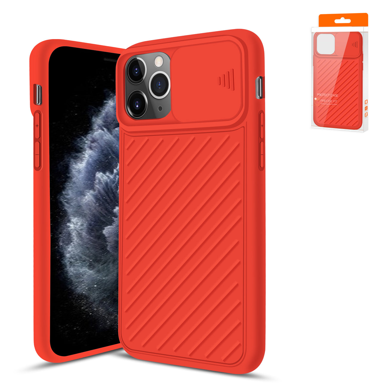 Camshield Series Case With Slide Camera CoverTpu Case For APPLE IPHONE 11 PRO In Red