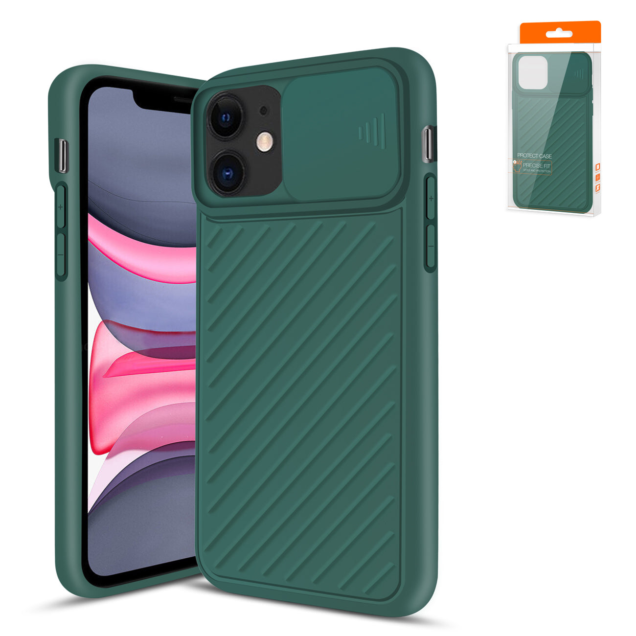Case TPU With Slide Camera Slim Stylish Protective CamShield Series iPhone 11