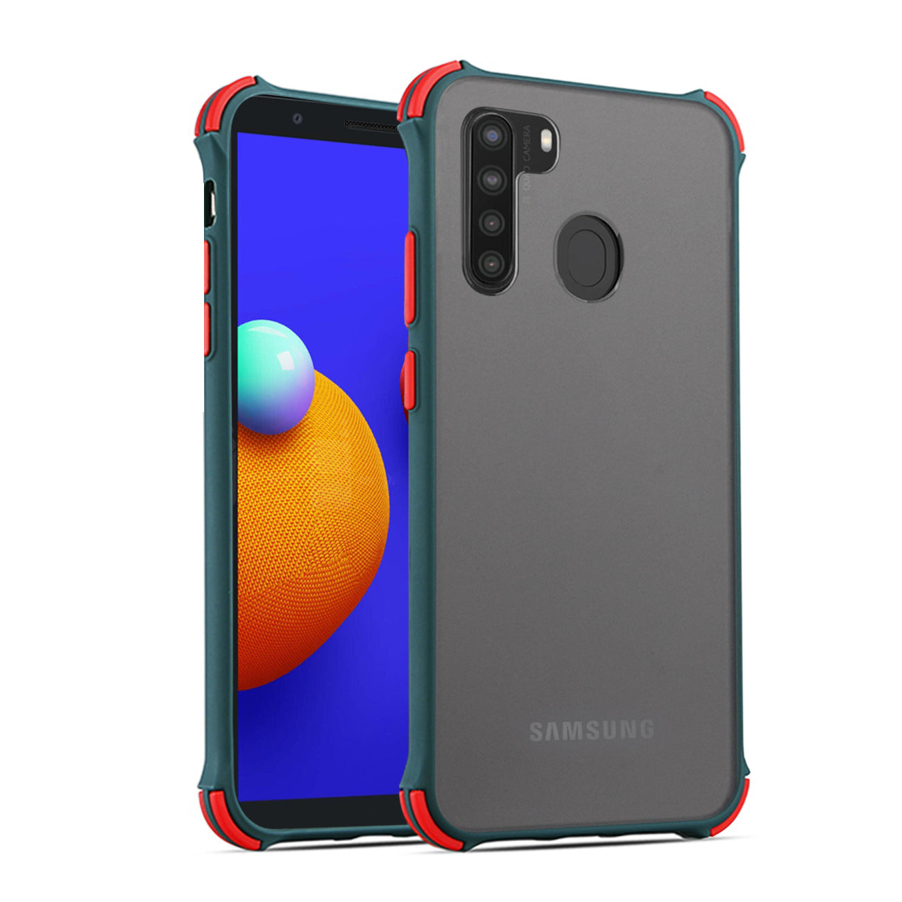 Case Bumper Samsung Galaxy A21 Black Color