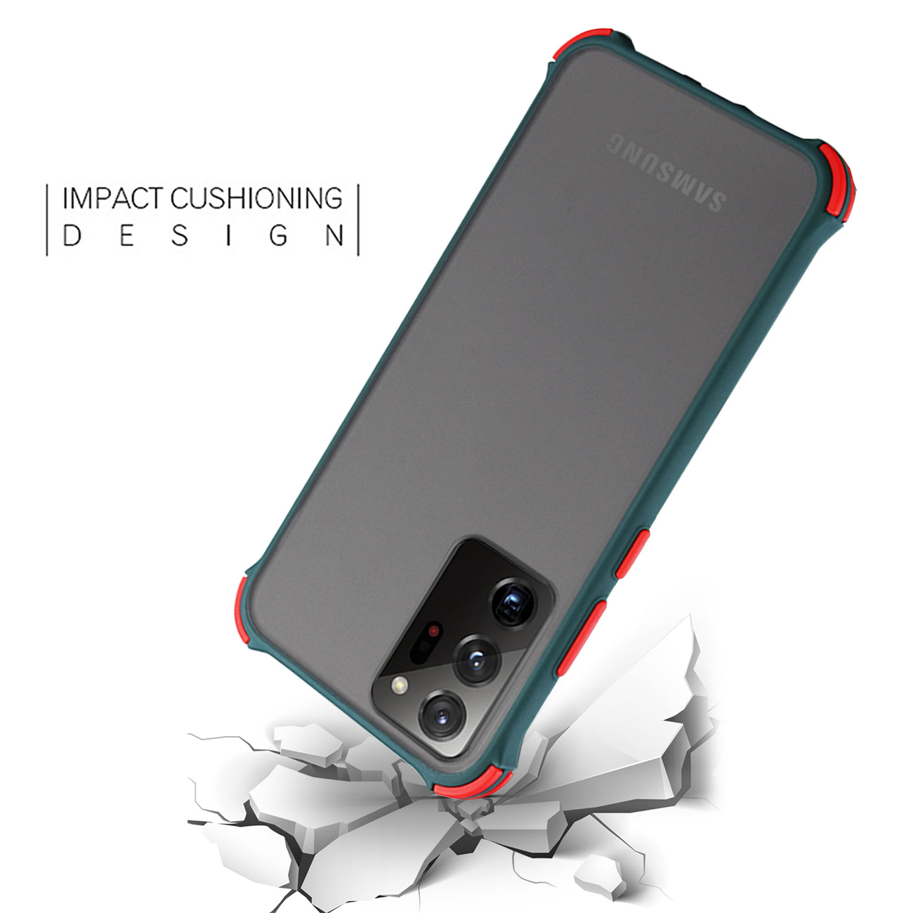 Case Bumper Samsung Galaxy Note 20 Ultra Green Color
