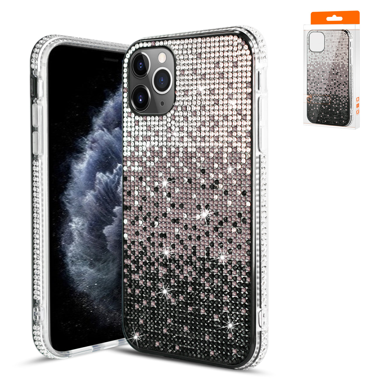 Case Diamond Design Apple iPhone 11 Pro Max Black Color
