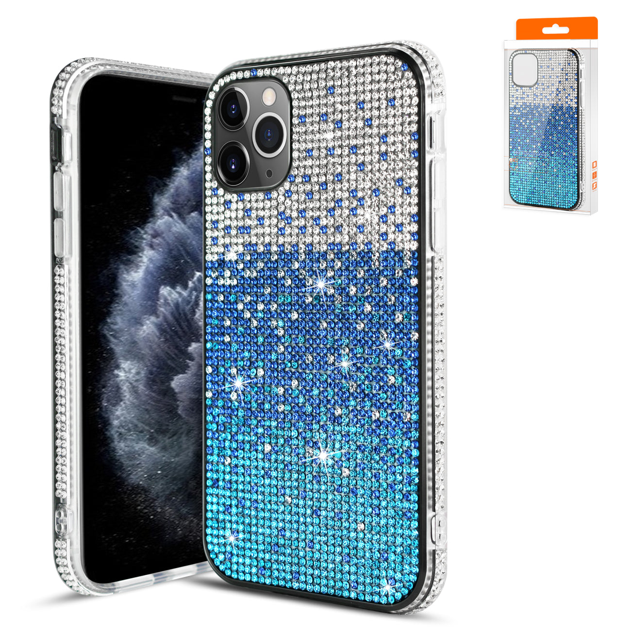 Case Diamond Design Apple iPhone 11 Pro Max Blue Color