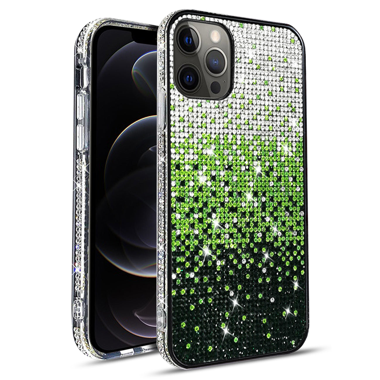 Case Diamond Design Apple iPhone 12/ iPhone 12 Pro Green Color