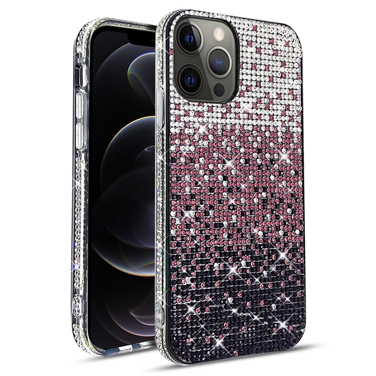 Case Diamond Design Apple iPhone 12/ iPhone 12 Pro Purple Color