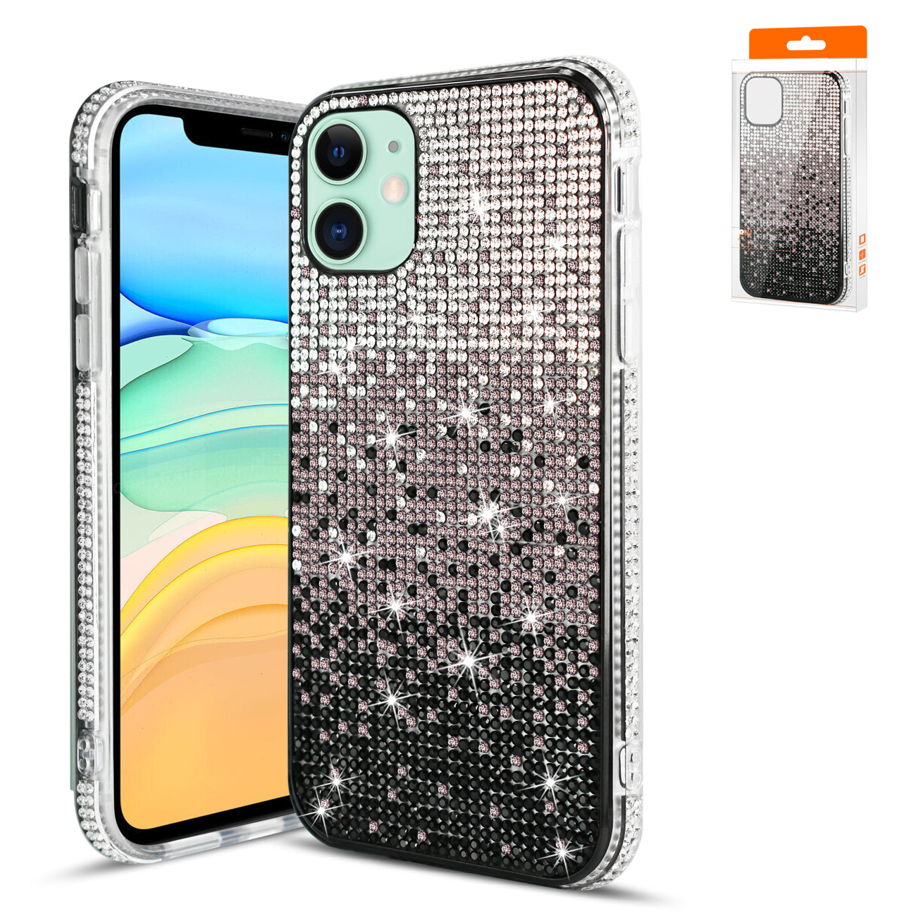 Case Design Diamond Apple iPhone 11 Black Color