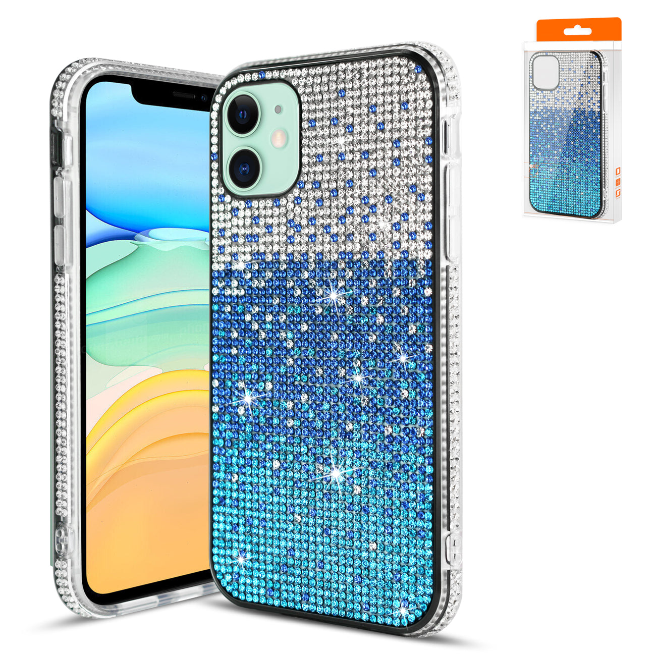 Case Design Diamond Apple iPhone 11 Blue Color