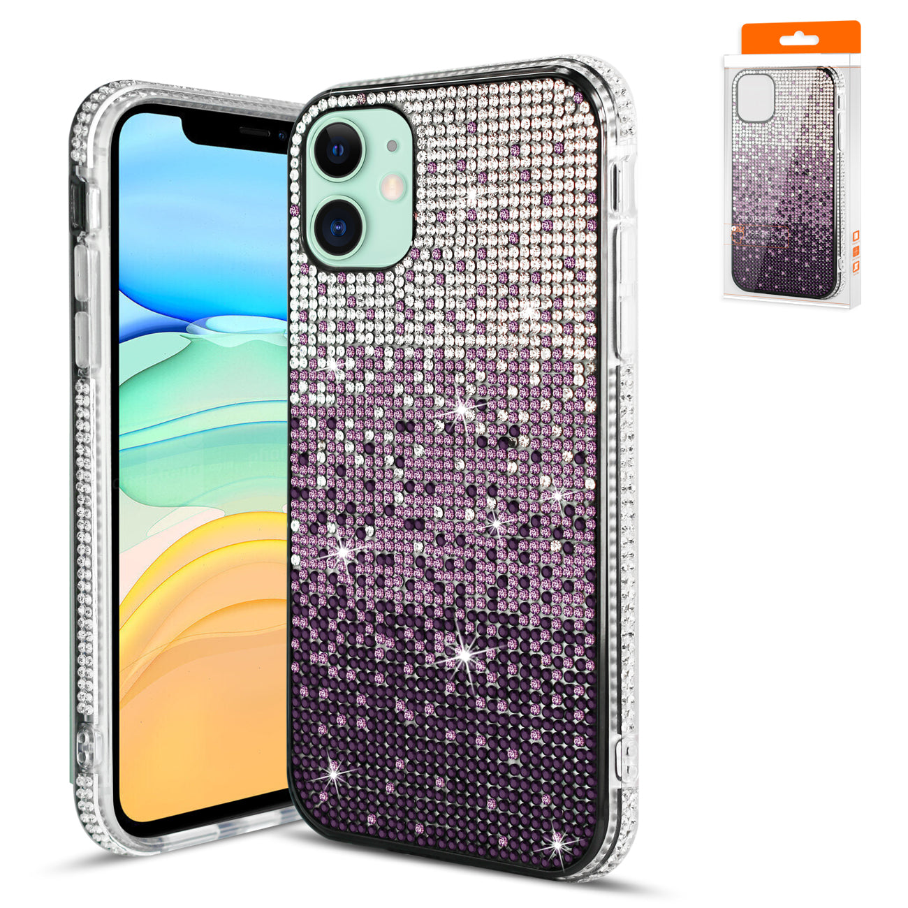 Case Diamond Design Apple iPhone 11 Purple Color