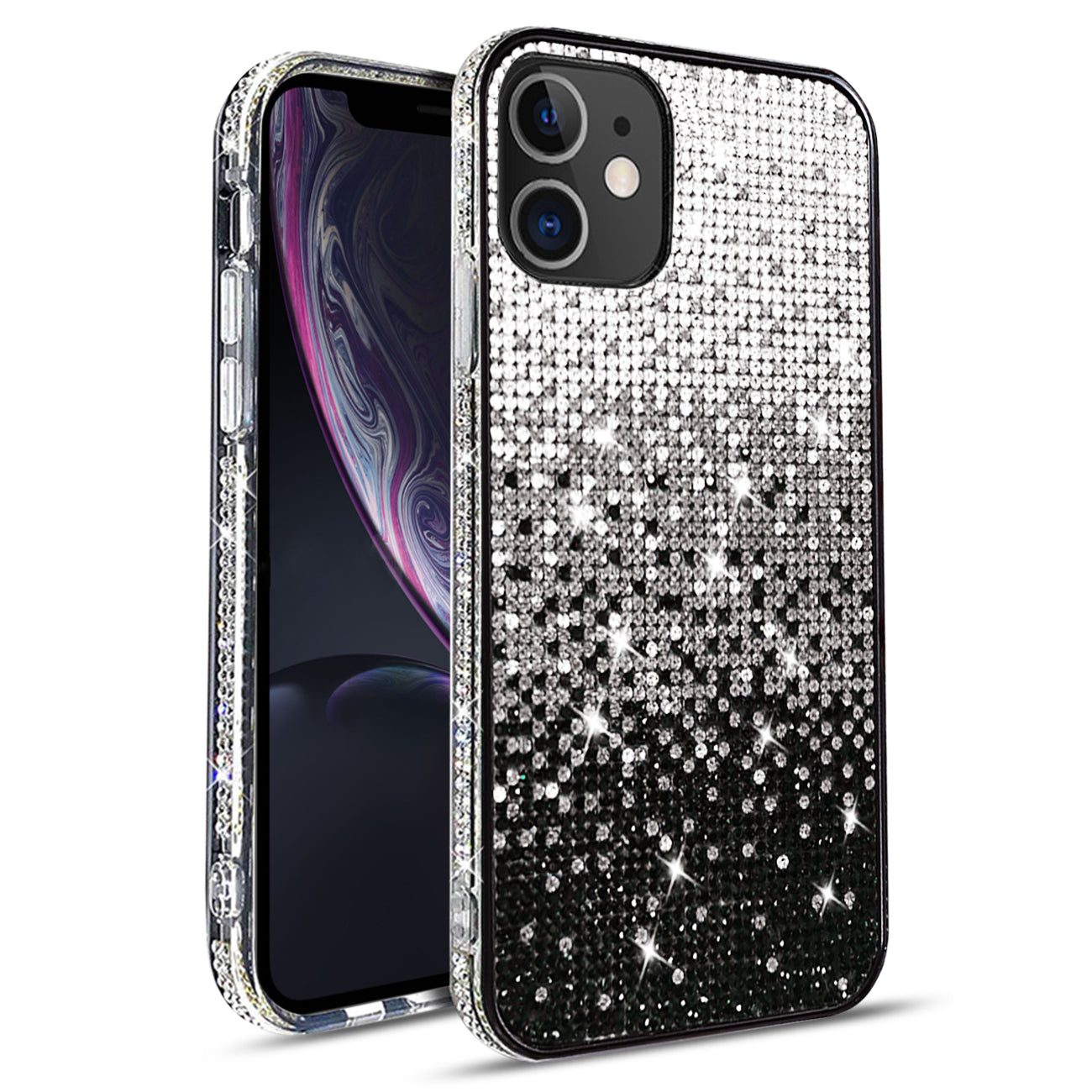 Case Diamond Design Apple iPhone XR Black Color