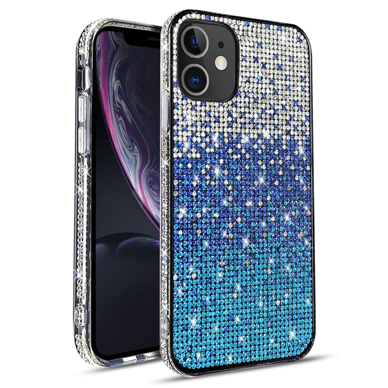 Case Diamond Design Apple iPhone XR Blue Color