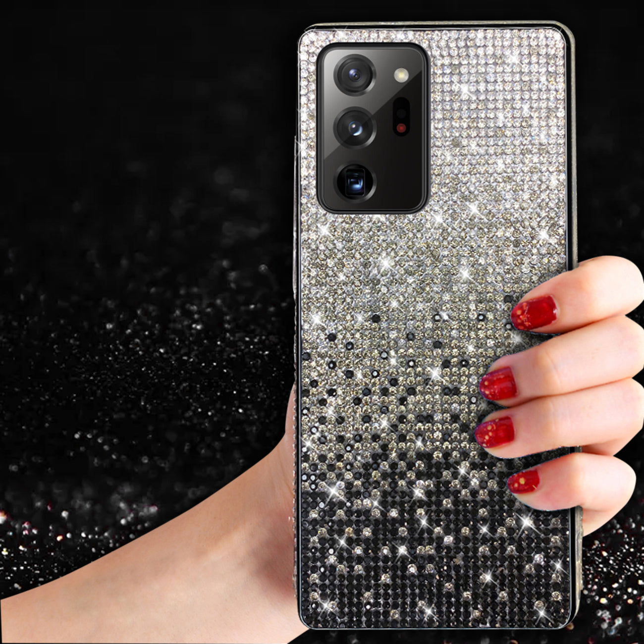 Case Diamond Design Samsung Galaxy Note 20 Ultra Black Color
