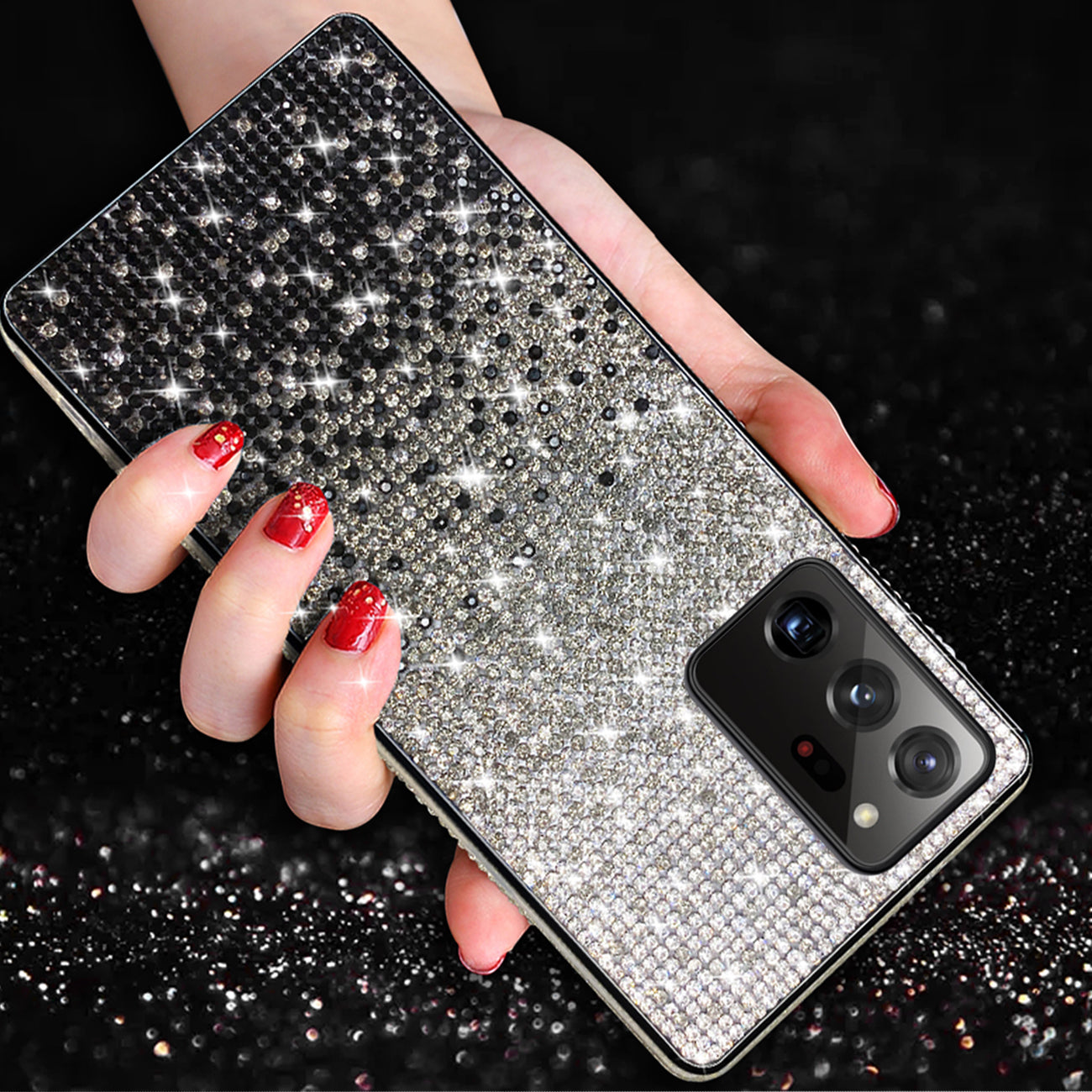 Case Diamond Design Samsung Galaxy Note 20 Ultra Black Color