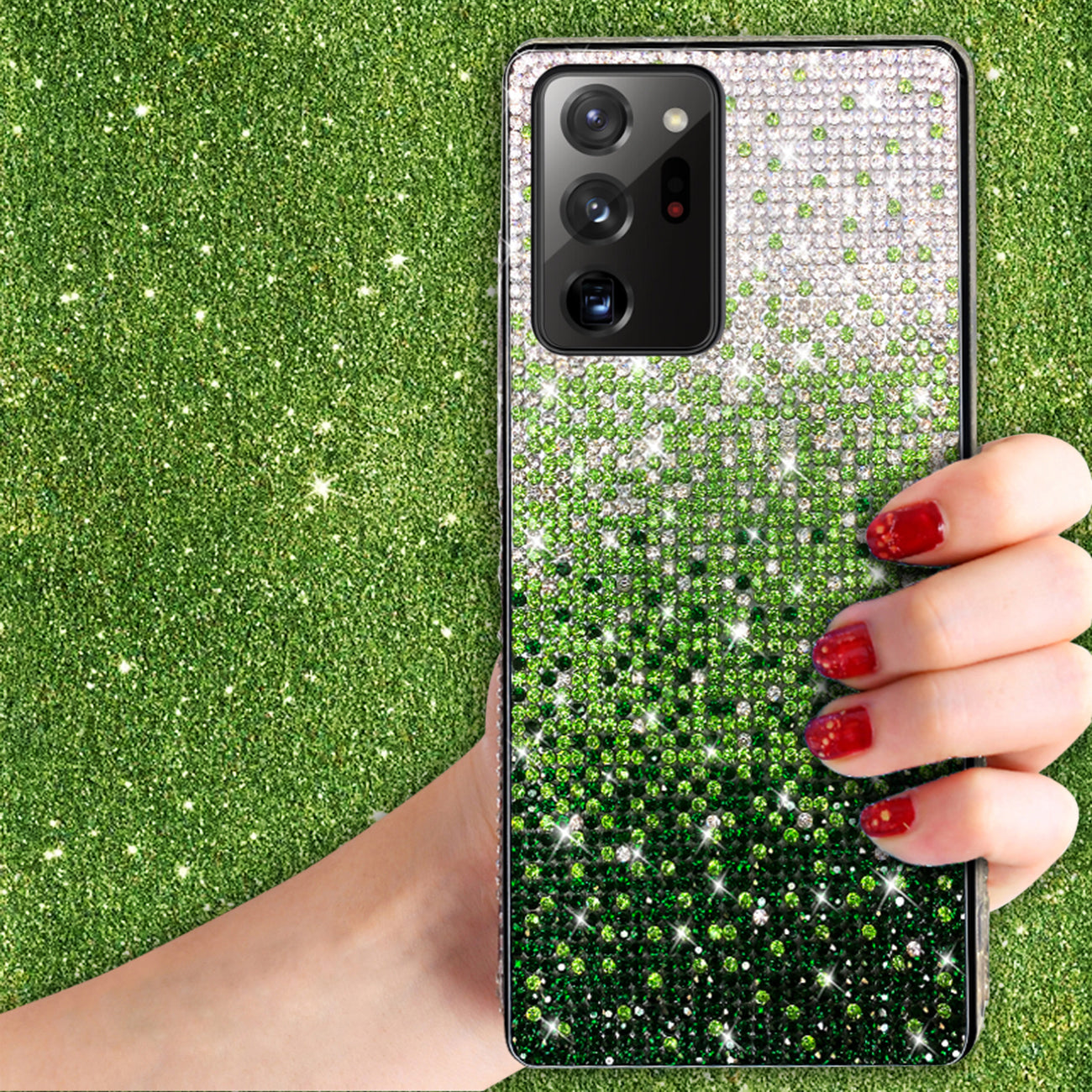 Case Diamond Design Samsung Galaxy Note 20 Ultra Green Color