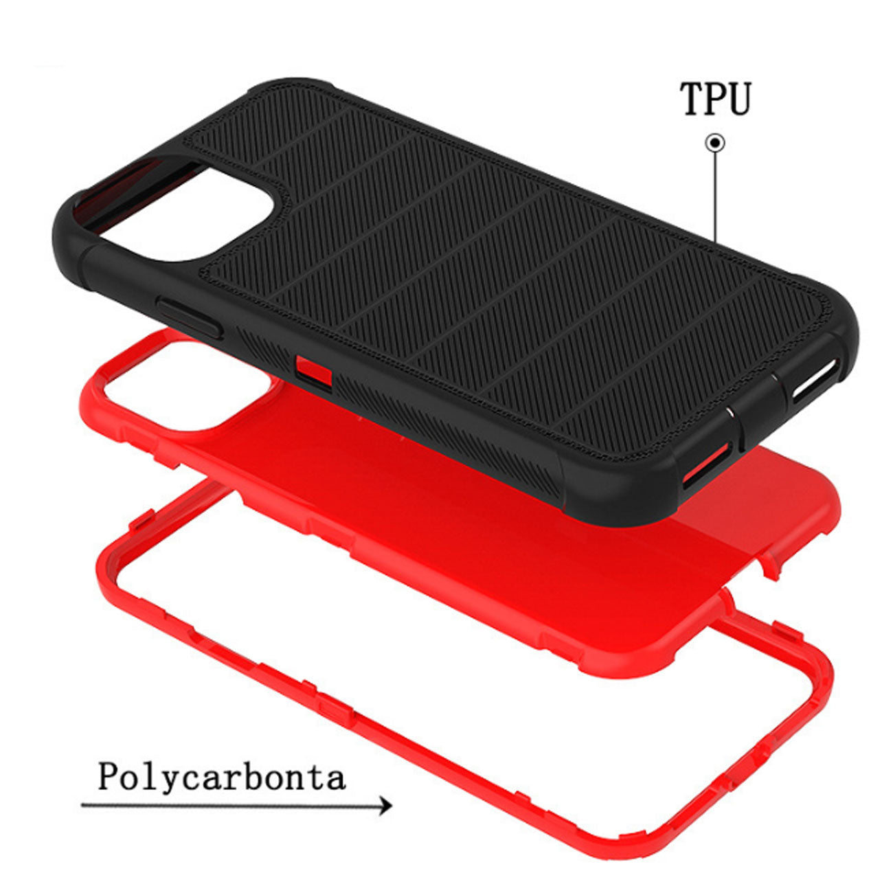 Case Holster Combo Hybrid 3-In-1 Heavy Duty Apple iPhone 11 Pro Black Color