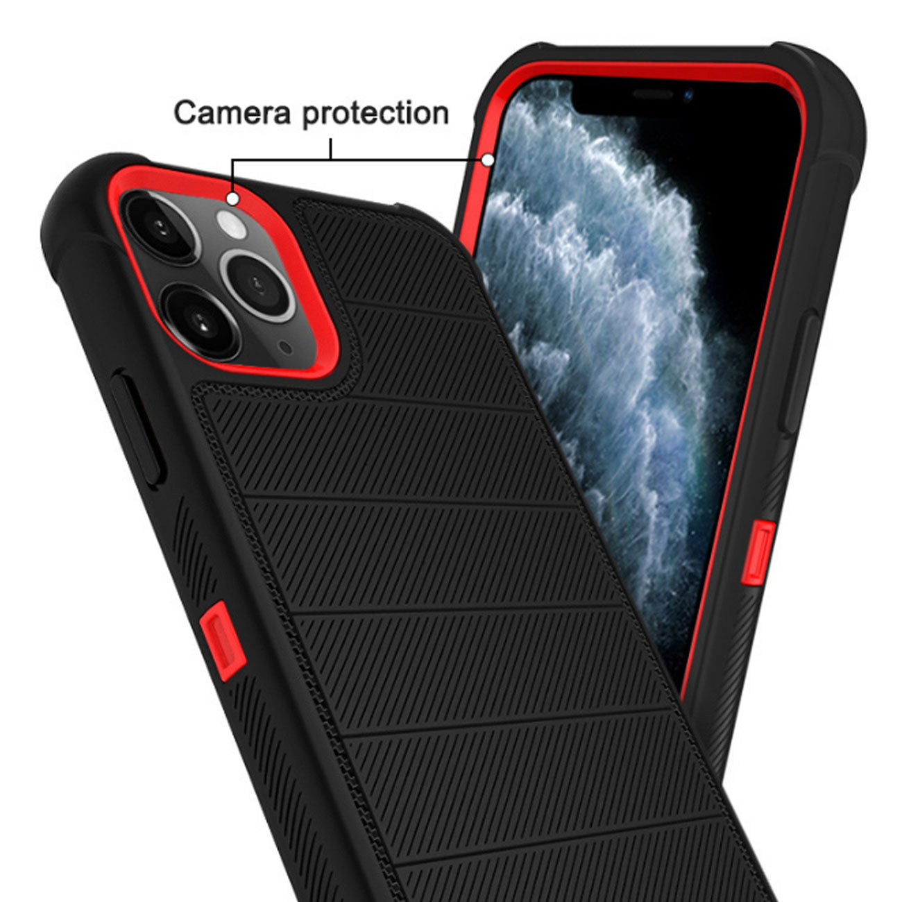 Case Holster Combo Hybrid 3-In-1 Heavy Duty Apple iPhone 11 Pro Black Color