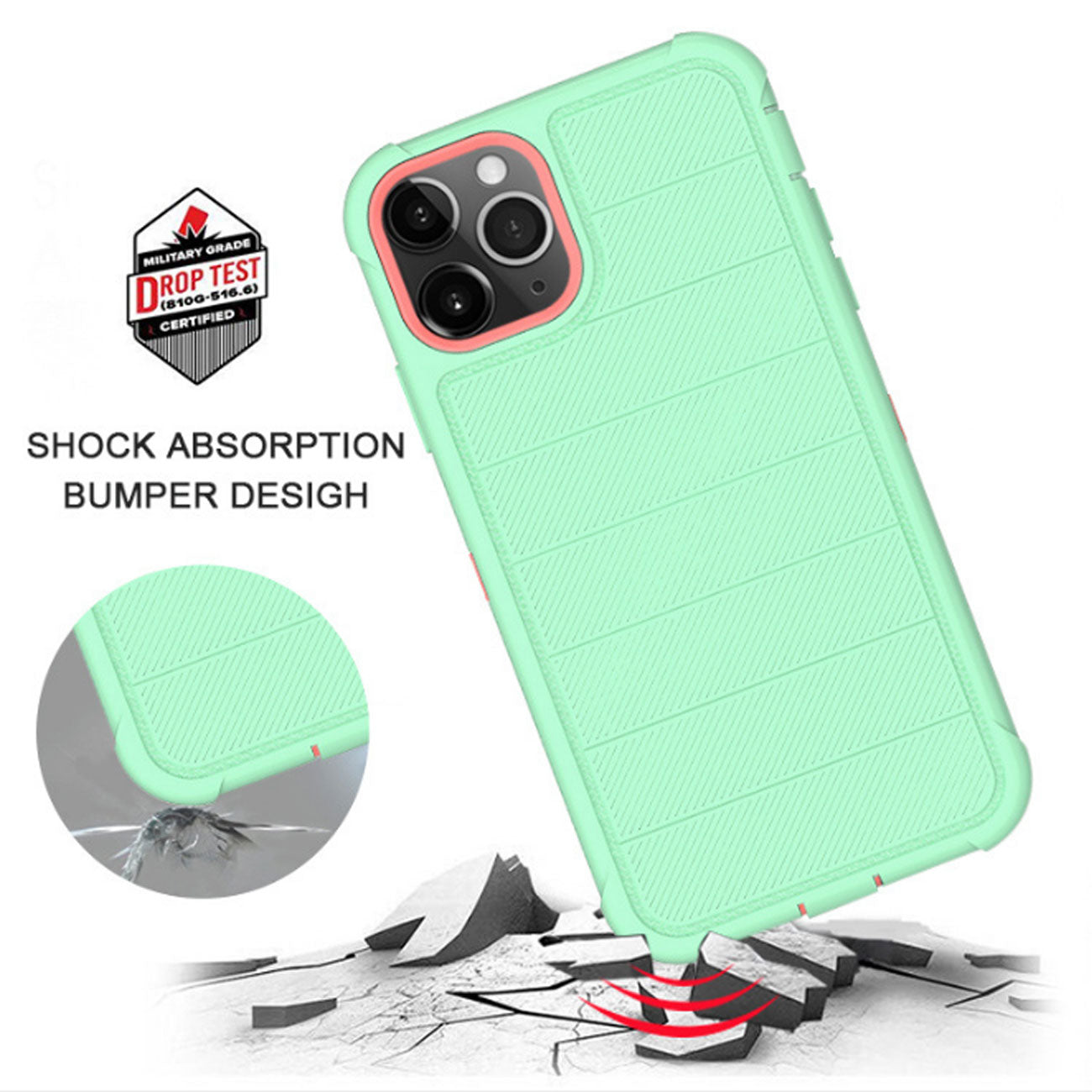 Case Holster Combo Hybrid 3-In-1 Heavy Duty Apple iPhone 11 Pro Green